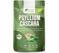 Energy Feelings Cáscara de Psyllium Husk 500g, Alto Contenido en Fibra para Estreñimiento, Sin Gluten y Sin Lactosa, Organic Psyllium, Prebiótico, Enriquece la Microbiota Intestinal