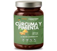 Energy Feelings Cúrcuma y Pimienta Negra en Cápsulas de Cultivo Rica en Antioxidantes, Curcumina y Piperina Bio, Vegano, Orgánico, Sin Gluten, 90 Cápsulas, 1500mg
