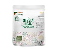 Energy Feelings, Estevia natural en polvo, Stevia Rebaudiana Bertoni, Edulcorante y Endulzante Natural, Stevia 100% Natural, 0% Azúcares, 1 Kg