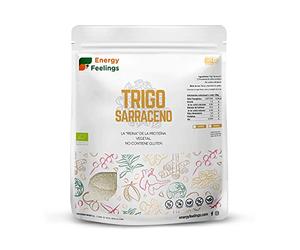 Energy Feelings Harina de Trigo Sarraceno, Ecológica y Vegana, Harina Integral Sin Gluten, Fácil Digestión, Apta para Cualquier Dieta, 1,2 Kg