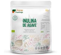 Energy Feelings Inulina en Polvo 500g, Fuente de Fibra Soluble, Inulina de Agave Ecológica, Prebiótico, 100% Vegana, Sin Gluten y Sin Lactosa, Inulin