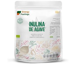 Energy Feelings Inulina en Polvo de Agave Bio, Inulina Pura Vegetal Prebiótico, Fibra Dietética, Sin Azúcar, Sin Gluten, Vegana, 1kg