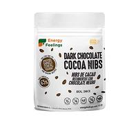 Energy Feelings Nibs de Cacao recubiertos de chocolate negro | Doypack | Alimento con grandes propiedades para el organismo | Cacao nibs bañados en chocolate | 200g
