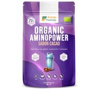 Energy Feelings Proteína de Guisante, Cáñamo y Arroz 500g, Sabor Cacao 73%, Proteína Vegana en Polvo Sin Lactosa, Sin Azúcar y Sin Gluten, Proteínas para Masa Muscular, Vegan Protein