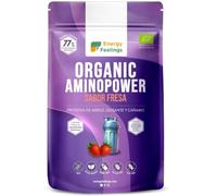 Energy Feelings Proteína de Guisante, Cáñamo y Arroz Sabor Fresa, Proteína Vegana en Polvo 77%, Sin Gluten y Sin Lactosa, Proteínas para Masa Muscular, Vegan Protein Powder, 500g