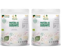 Energy Feelings Proteína de Guisante ECO - 500 gr, 82% de Proteína, Ecológico y Vegano, Apto para Masa Muscular, Sin Lactosa, Sin Gluten y Sin Azúcar Añadido, Pack XL (Paquete de 2)
