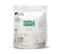 Energy Feelings Proteína de Guisante Sin Sabor 83% 500g, Proteína Vegana en Polvo Ecológica Sin Lactosa ni Azúcar para Masa Muscular, Alto Contenido en Fibra, Vegan Protein Powder