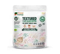Energy Feelings Proteína de Guisante Texturizada Tipo Carne Picada Gruesa 400g, Vegana Ecológica Sin Azúcar Añadido, 53% Proteína Vegetal Texturizada Sin Gluten