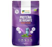 Energy Feelings Proteína de Guisante Vegana Sabor Chocolate 500 g | Proteína Vegana en Polvo para Masa Muscular Sin Gluten y Sin Lactosa 75%, Alto Contenido en Fibra, Vegan Protein Powder