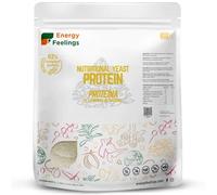 Energy Feelings Proteína Vegana de Levadura Nutricional 82% 1kg, Proteína en Polvo Sin Sabor, Sin Lactosa, Sin Azúcares Añadidos y Sin Gluten, Vegana, Apta para Ganar Masa Muscular