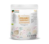 Energy Feelings | Proteína Vegana de Vainilla | 75% de Proteína Ecológica | Sin Gluten | Sin Lactosa | Azúcar de Coco | 500g