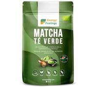 Energy Feelings Té Matcha Verde Orgánico Japonés, Té Premium Ecológico cultivado en Japón, Matcha Slim en Polvo, Ideal para Bebidas, Cocina, Latte, 100 g