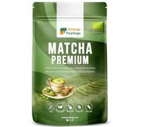 Energy Feelings Té Matcha en Polvo Premium, Té Verde Matcha Orgánico Puro, Rico en Antioxidantes Naturales, Green Tea Powder, Ideal para Latte, Vegano, Sin Gluten, Sin Lactosa, 100g