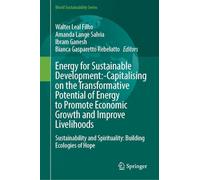Energy for Sustainable Development: Capitalising on the Transformative Potential of Energy to Promote Economic Growth and Improve Livelihoods (World Sustainability Series)