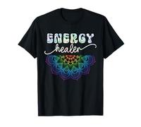 Energy Healer Reiki Terapeuta Mandala Equilibrio Espiritual Camiseta