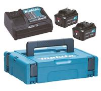 Energy kit Makita 12Vmax con cargador rápido y dos baterías de 4,0 Ah