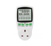 Energy Monitor 0.000KWh-9999KWh Power Meter Plug 0-16A Electricity Usage Monitor(UK 230V) 2025