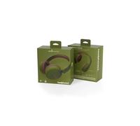 Energy Sistem - 445615 auricular y casco Auriculares Diadema Conector de 3,5 mm MicroUSB Bluetooth Marrón, Verde