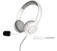 Energy Sistem Headset Office 3 (Auriculares con conexión USB y 3,5 mm, Control de Volumen y función Mute, micrófono retráctil)- Blanco