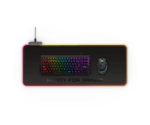 Energy Sistem Alfombrilla Gaming de tela, resistente al agua (tamaño XL, base antideslizante), color negro