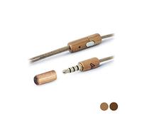 Energy Sistem Earphones Eco (Mini Jack, In-Ear, Control de Voz, micrófono, Madera sostenible) - Madera Cerezo
