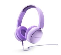 Energy Sistem - Auriculares de Diadema (Plástico 100% Reciclado, Cable extraíble, Micrófono, Asistente de Voz) - Blanco (Lavender)