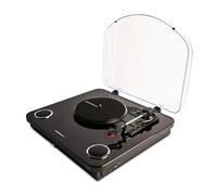 Energy Sistem BlackSpin Tocadiscos Vinilo Bluetooth con Altavoces Integrados para Escuchar Musica 10W out USB para Digitalizar Vinilos RCA 33/45/78 RPM Auto-Stop Gira Discos Traccion por Correa Black