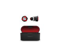 Energy Sistem Earphones FE 650 Auriculares True Wireless (Baja latencia, Dual Driver, Dual MEMS Mic) Negro y Rojo