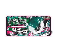 Energy Sistem Gaming Mouse Pad ESG Sonic Graffiti (XXL Size, antideslezante, Costuras reforzadas)