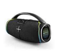Energy Sistem HyperBeat Altavoz Bluetooth Potente 80W con Deep Bass Bluetooth 5.3 True Wireless Stereo IPX6, 15H de bateria Luces LED RGB y MP3 USB/microSD