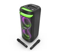 Energy Sistem Karaoke Party Speaker - Altavoz Portátil.Bluetooth-150W-reproductor MP3- Luces LED- 2 micrófonos inalámbricos-6 Horas de batería.