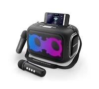 Energy Sistem Karaoke Star Party Altavoz Bluetooth Portatil con 2 Microfonos Inalambricos 50W Luces LED IPX4 MP3 USB/MicroSD Infantil y Adultos para Regalo Niño y Niña