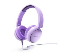 Energy Sistem - Auriculares de Diadema (Plástico 100% Reciclado, Cable extraíble, Micrófono, Asistente de Voz) - Blanco (Lavender)