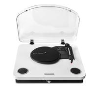 Energy Sistem Whitespin Tocadiscos Vinilo Bluetooth con Altavoces Integrados para Escuchar Musica 10W out USB para Digitalizar Vinilos RCA 33/45/78 RPM Auto-Stop Gira Discos Traccion por Correa