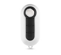 Energy01 - Carcasa para llave de coche compatible con Fiat 500, 500 L, Bravo, Doblo, Panda, Punto, Stilo, Lancia & Iveco Daily - Carcasa para llave con 3 botones y hoja modelo SIP22 (blanco)