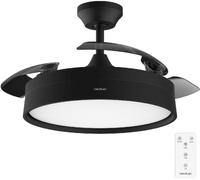 Ventilador de techo - CECOTEC Energysilence Aero 4200 invisible black, 36 W, 6 velocidades, Black