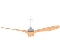 Ventilador de techo - CECOTEC EnergySilence Aero 5200 WhiteWood, 40 W, 6 velocidades, brown