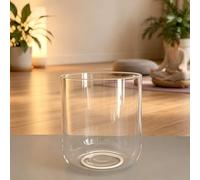 ENERGYSOUND Cuarzo transparente B corona chakra cristal canto 17.8 cm chakra meditación (nota B)