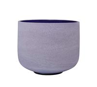 ENERGYSOUND Cuencos de cristal de cuarzo de 440 Hz, un chakra del tercer ojo, índigo, cuenco de cristal de cuarzo esmerilado, 20 cm, curación de sonido y meditación de yoga