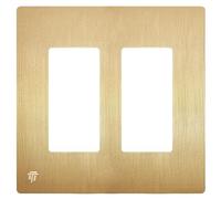 ENERLITES Elite Series SI8832-BGD - Placa de pared decorativa sin tornillos, cubierta de enchufe segura para niños, acabado brillante, tamaño 4.7 pulgadas de alto x 4.73 pulgadas de largo,