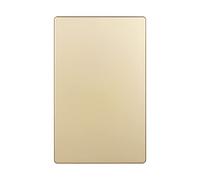 ENERLITES Placa de pared para dispositivo en blanco placa de pared en blanco sin tornillos tamaño estándar 1 pandilla 4.7 pulgadas x 2.9 pulgadas policarbonato termoplástico UL Listed SI8801GD oro