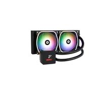 ENERMAX AquafUSION II 240 mm ARGB AIO CPU de refrigeración por agua|Dual Chamber|TDP 350 W+|Intel LGA 1851/1700/115x/2066|AMD AM5/AM4 | Pantalla digital | 2 ventiladores SquA RGB ADV 120 PWM |
