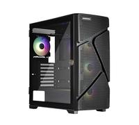 ENERMAX MarbleShell Mesh MS31, ARGB Estuche Compacto para Juegos ATX Mid-Tower para PC, Chasis, E-ATX, ATX Placa Base, 4x Ventilador PC ARGB 120mm PWM Preinstalado, 2x USB3.0 y USB3.2 Type C, Negro