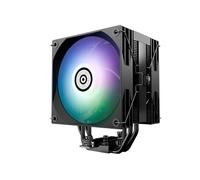 ENERMAX ETS-T41D-ARGB - Pantalla de estado digital (2 hojas de 120 mm ARGB PWM para ventilador de inversión hacia adelante, rodamientos FDB, 4 x 6 mm lacados HP|TDP 220 W+|incluye Dow Corning TC-5888