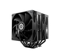ENERMAX ETS-TD60D CPU Dual Tower Cooler | Pantalla de estado digital | 2 ventiladores PWM FDB de 120 mm | TDP 250 W + | 6 x 6 mm Composite Heatpipes | Incluye Dow Corning TC-5888 |Intel LGA1851/1700