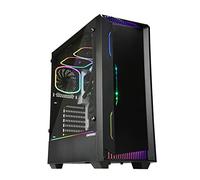 ENERMAX Libllusion LL30 ECA-LL30-M1BB-ARGB - Caja para Ordenador (ATX, con Cristal Templado, iluminación Frontal ARGB, Incluye Ventilador Trasero RGB de 12 cm), Color Negro