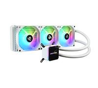 ENERMAX LIQMAX III ARGB 360 Refrigerador Líquido para CPU, TDP 360W, 3x Ventilador 120 ARGB PWM, Bomba de Doble Cámara, Intel LGA 1700, 1200, 115X, AMD AM5, AM4, Caja de Control RGB Incluida, Blanco