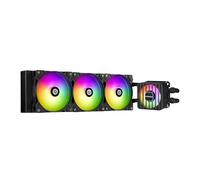 ENERMAX LIQMAXFLO 360mm Refrigeración Líquida CPU AIO - Bomba de Doble Cámara de Alto Rendimiento - ARGB VRM Ventilador - 400W+ TDP - 3x 120 PWM ARGB Silencio Ventilador - LGA 1700 y AM5/AM4 - Negro
