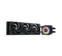 ENERMAX LIQMAXFLO SR 360mm Refrigeración Líquida CPU AIO - Bomba de Doble Cámara de Alto Rendimiento - ARGB VRM Ventilador - 370W+ TDP - 3x 120 PWM Silencio Ventilador - LGA 1700 y AM5/AM4 - Negro
