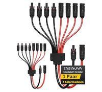 enernova Connettori a Y del Pannello Solare, 4mm²-6mm² Cavo Solare, IP68 Impermeabile Cavo di Prolunga Solare, 30A DC1500V,Cavo di Prolunga Connettore Pannello Solare